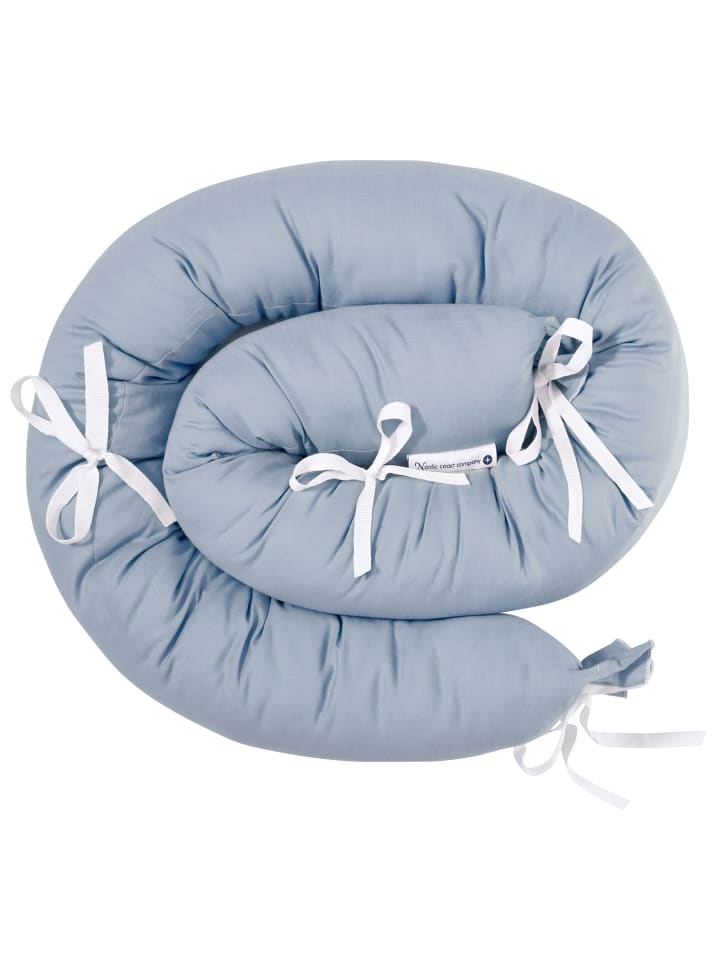 nordic coast company  Bettschlange in Blau - (L) 180 cm günstig kaufen onesize