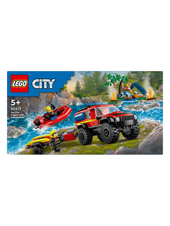 LEGO LEGO® City 60412 Feuerwehrgeländewagen mit Rettungsboot - ab 5 Jahren günstig kaufen onesize