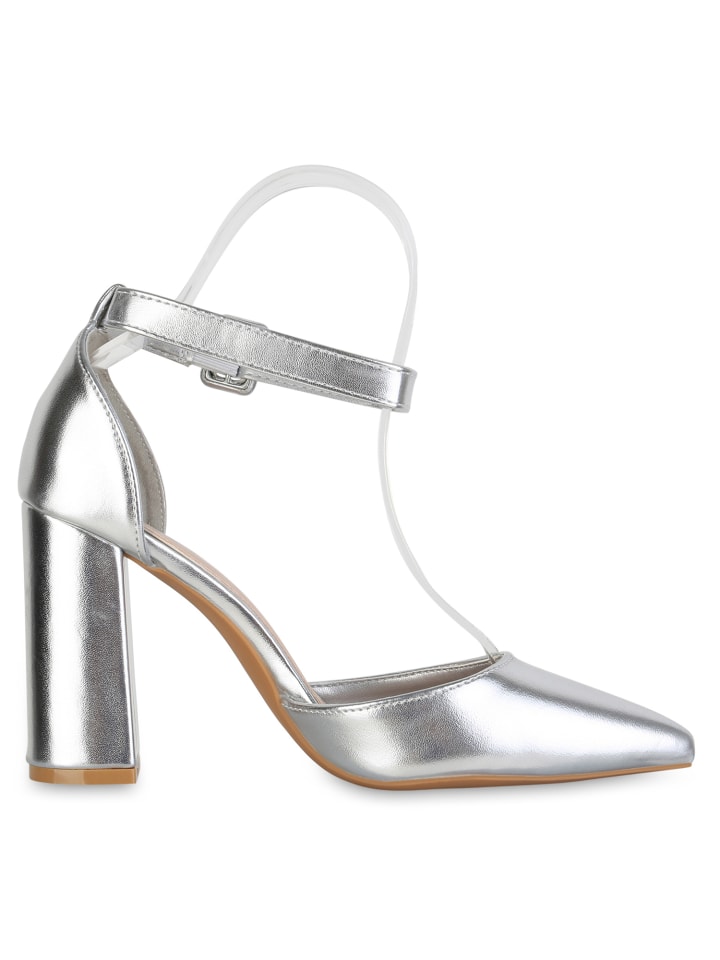 VAN HILL Spitze Pumps Alice in Silber günstig kaufen