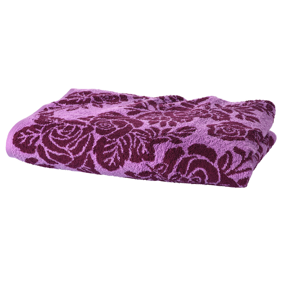 Duschtuch mit Rosen-Dessin