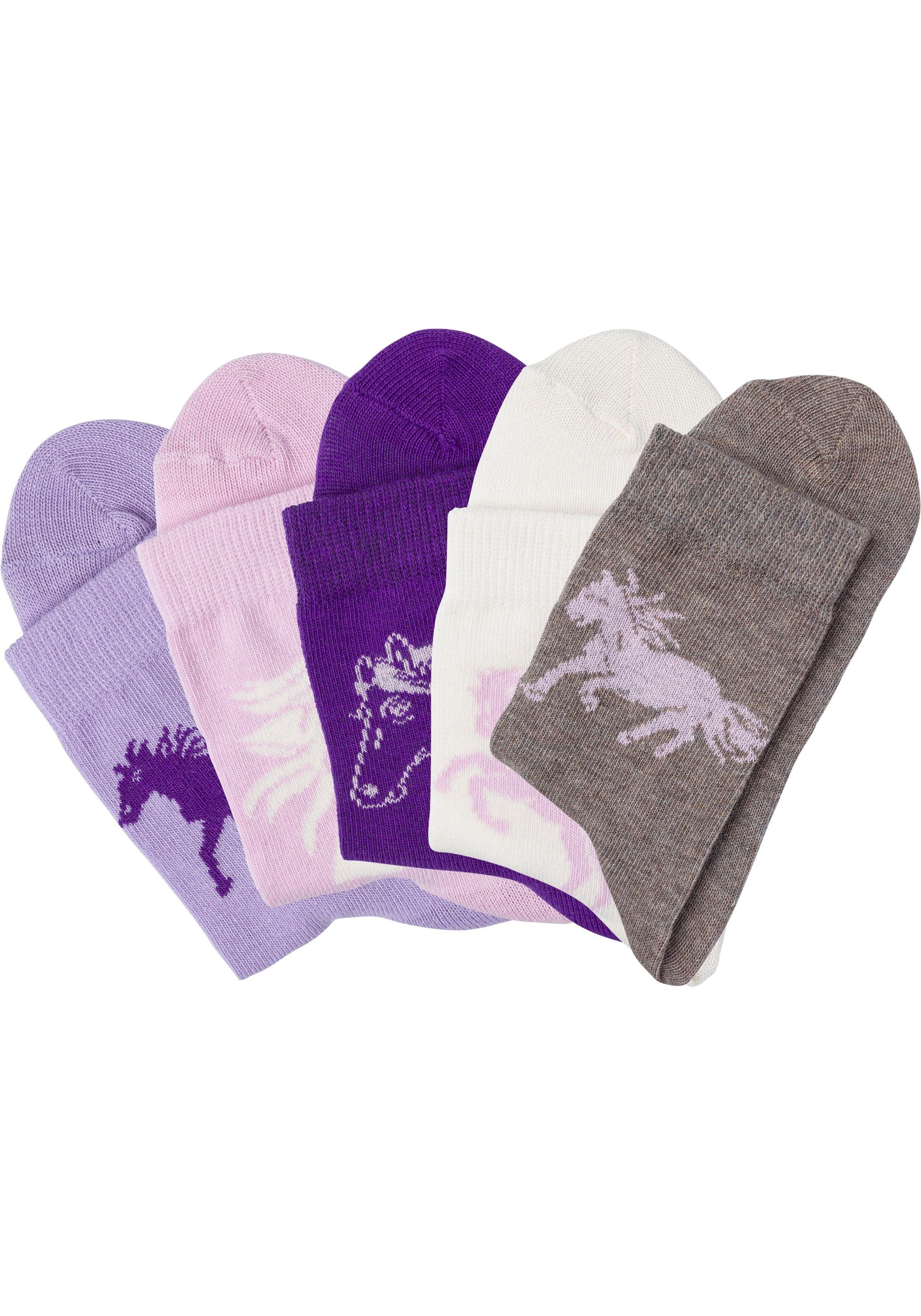 H.I.S Socken (5-Paar) mit Pferdemotiven