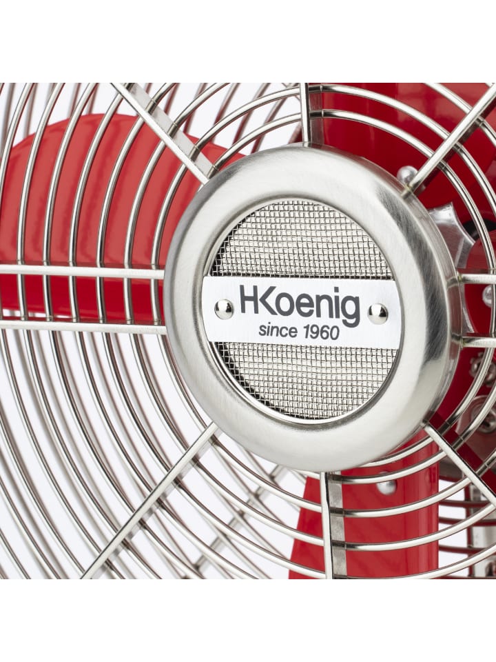 HKoenig Tischventilator JOE50  in Rot günstig kaufen onesize
