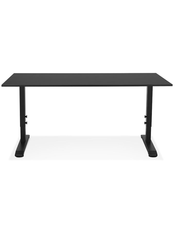 KADIMA DESIGN Schreibtisch höhenverstellbar 160x80 cm, ergonomisch Computertisch in Schwarz günstig kaufen