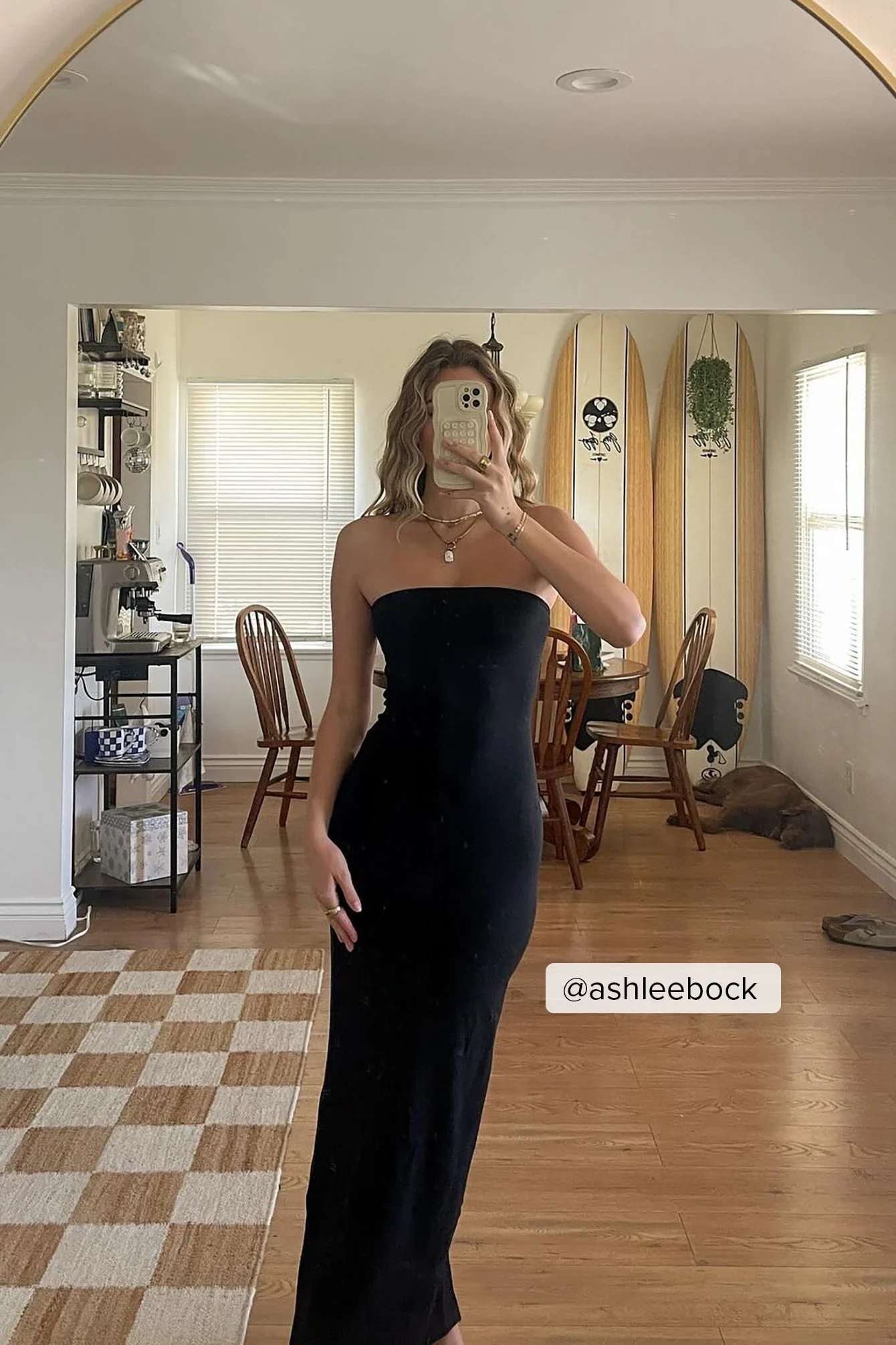 Tube-Maxikleid aus Jersey