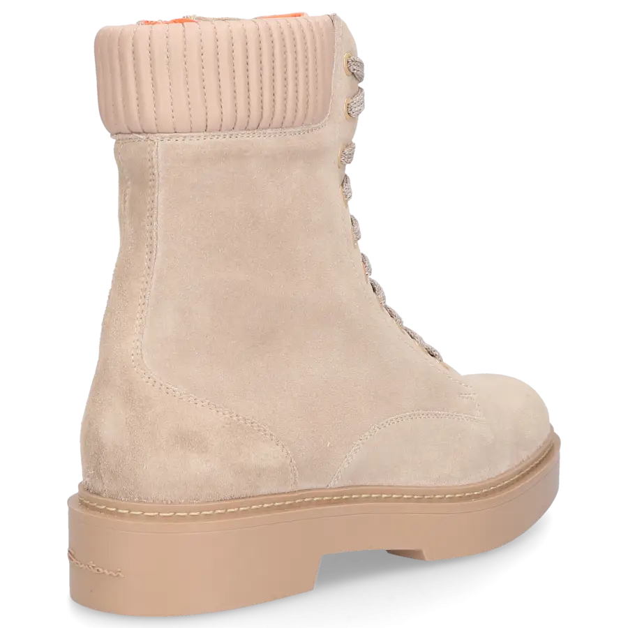 Santoni - Stiefeletten 59569 Veloursleder - beige