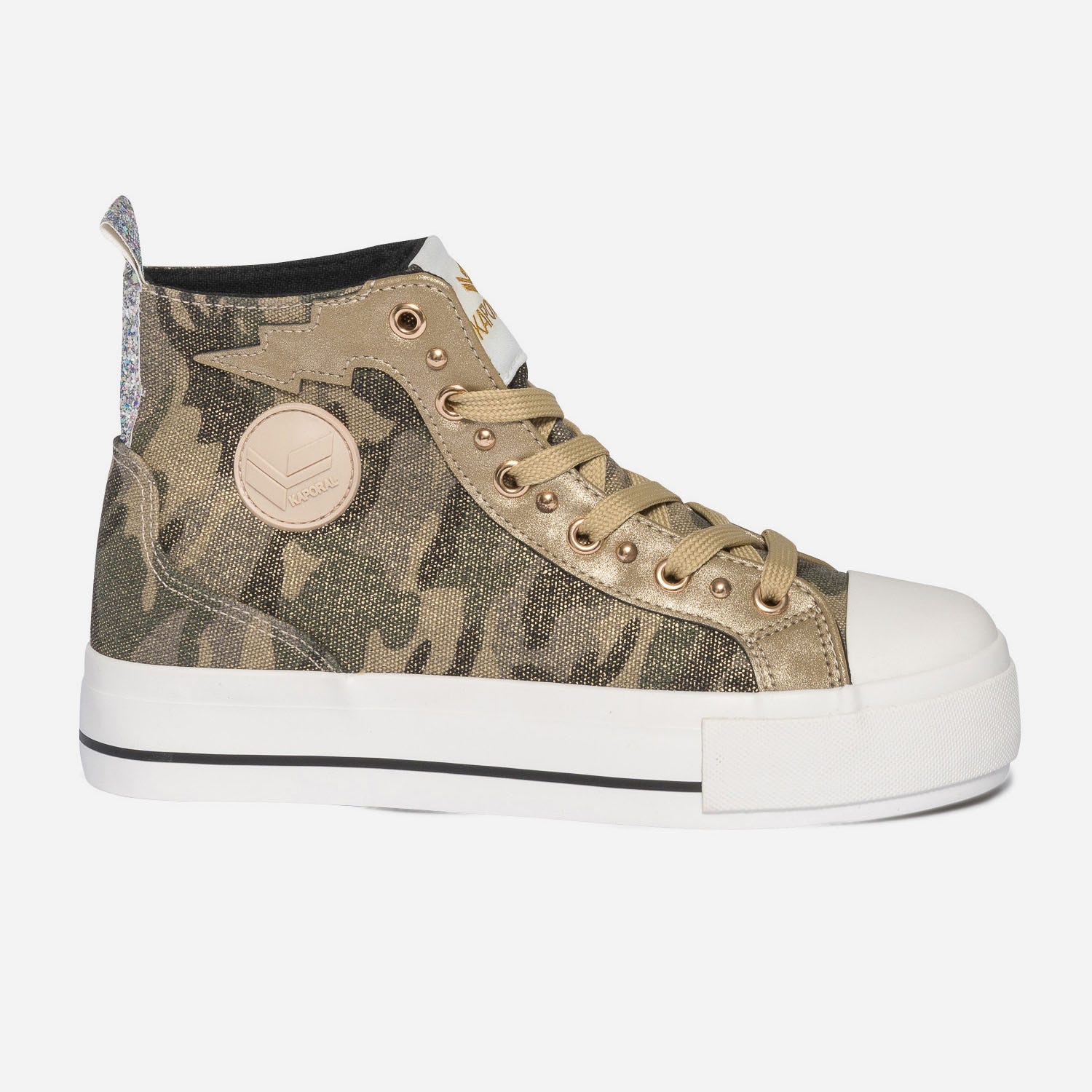 Basket KAPORAL kaki en toile camouflage