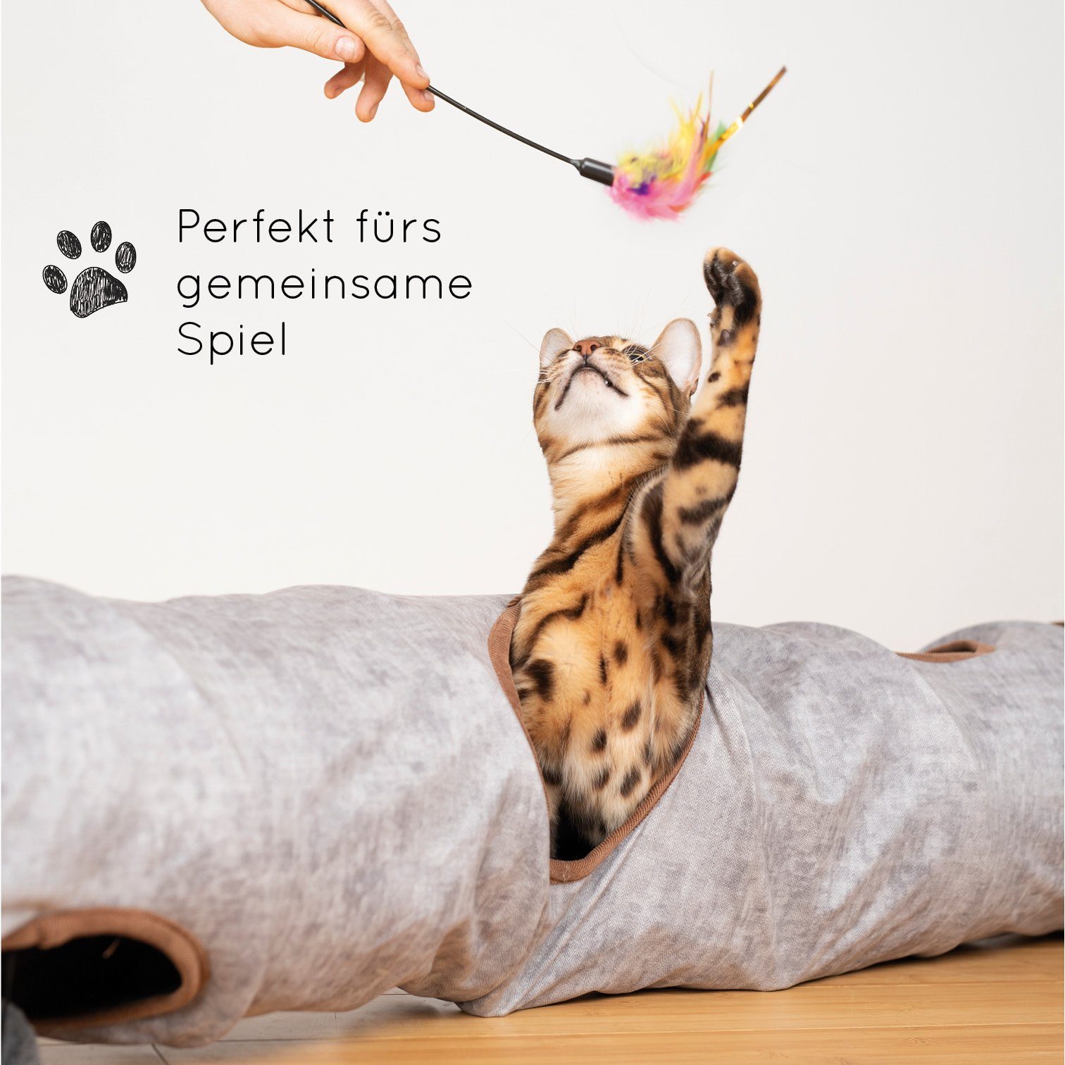 KaraLuna Tiertunnel KaraLuna Katzentunnel I Katzen Spieltunnel Katzenspielzeug Tunnel