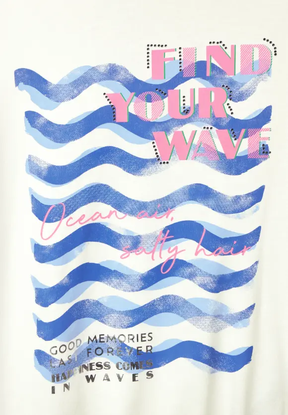 CECIL Wave Fotoprint Shirt