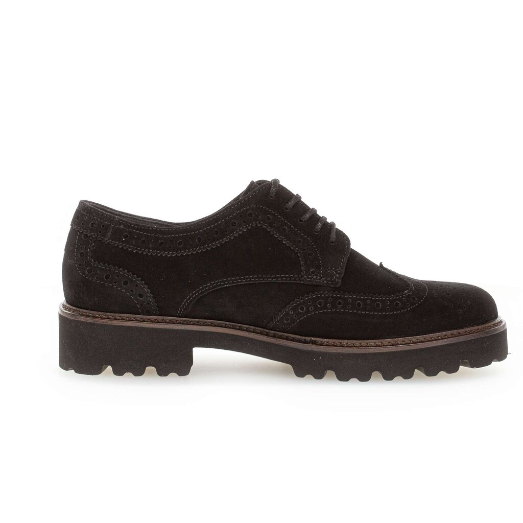 Gabor fashion Schnürschuh schwarz