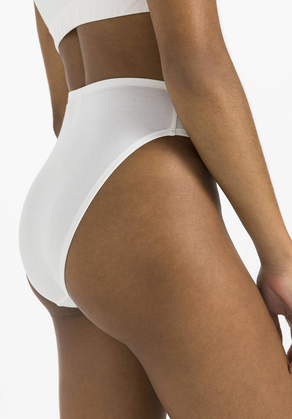 Midislip high waist im 2er Set aus Bio-Baumwolle mit TENCEL™Modal