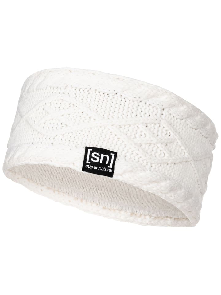 super.natural Merino Stirnband KNIT HEADBAND in weiß günstig kaufen onesize