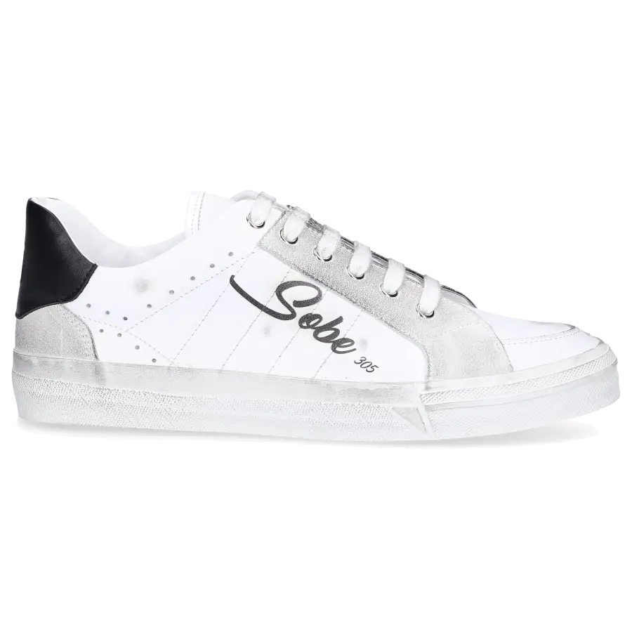 305 SOBE - Sneaker low LAKERS Kalbsleder - weiß