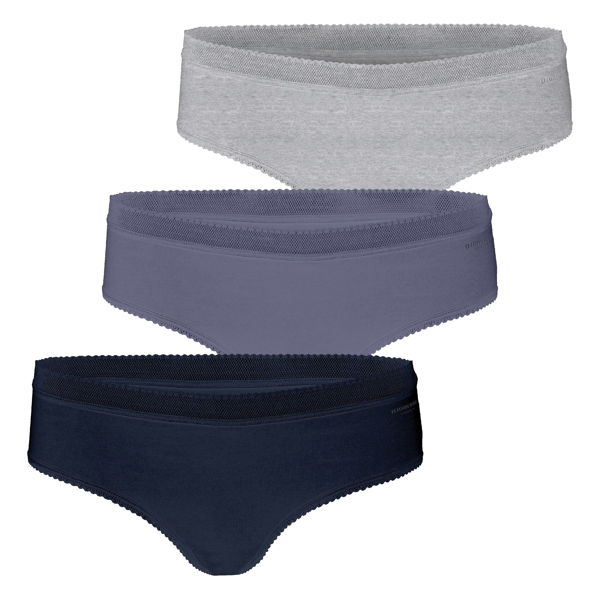 Core Panty 3er Pack Damen - Mehrfarbig
