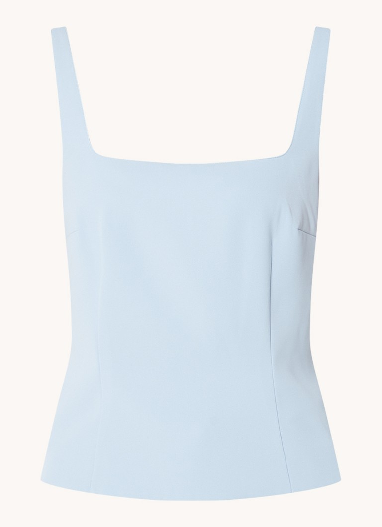 French Connection Harry top with rectangular neckline