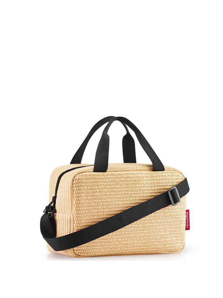 Reisenthel coolerbag to-go - Kühltasche 23.5 cm (twist powder blue) in raffia black günstig kaufen onesize