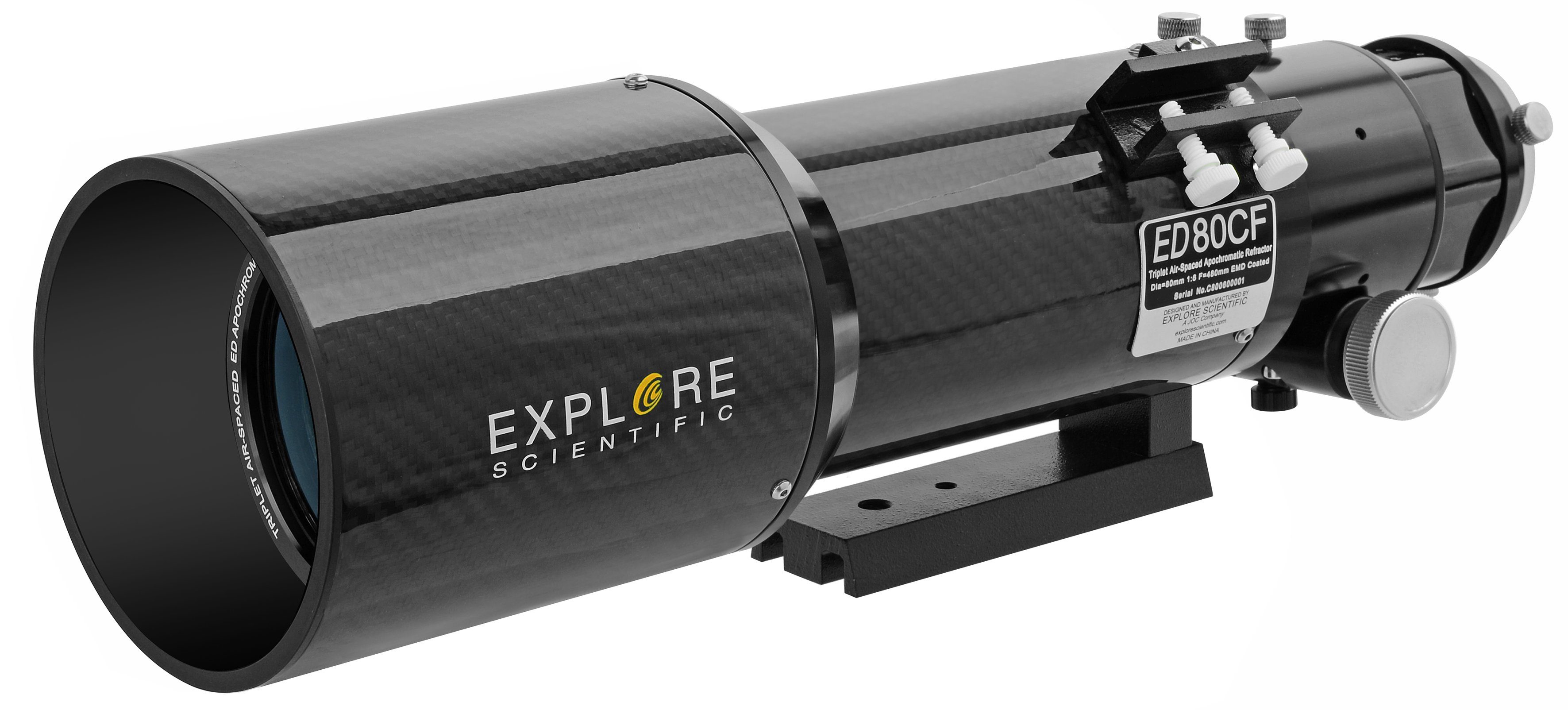 EXPLORE SCIENTIFIC Teleskop ED APO 80mm f/6 FCD-100 Alu HEX