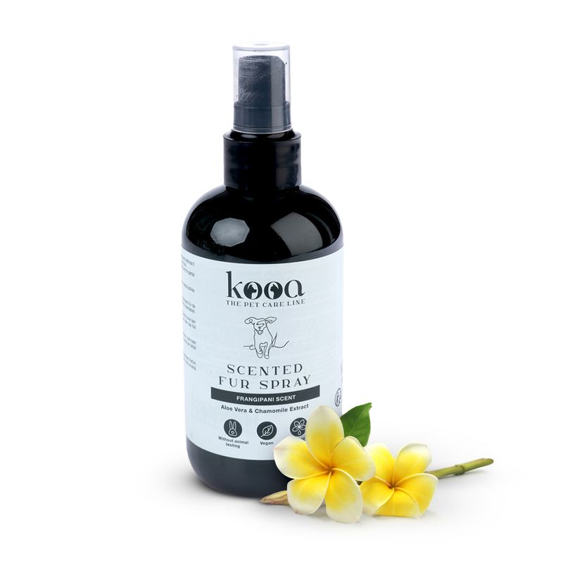 kooa Parfümiertes Fellspray mit Frangipaniduft