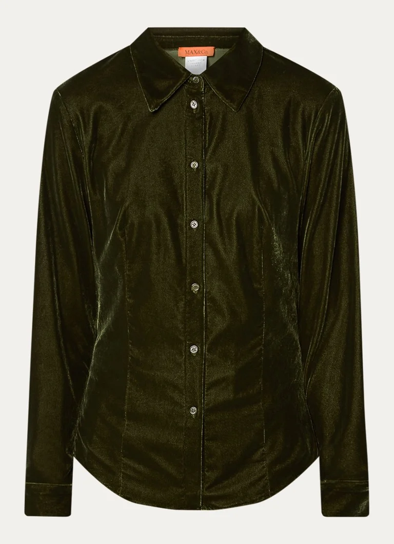 Max & Co Lidia velvet blouse