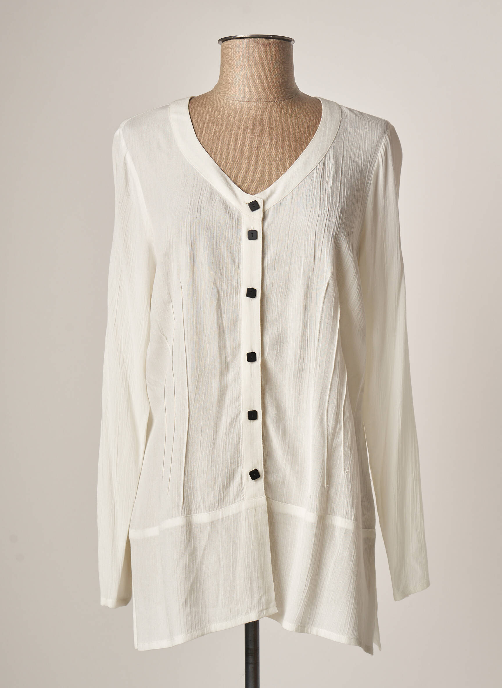 Meri Esca Tuniquemanchelongue Femme couleur blanc