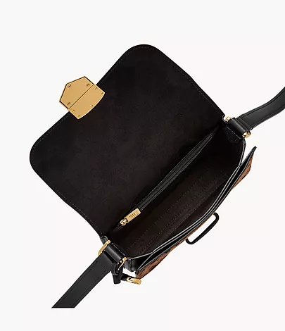 Fossil Flap Crossbody Lennox Kalbsfell