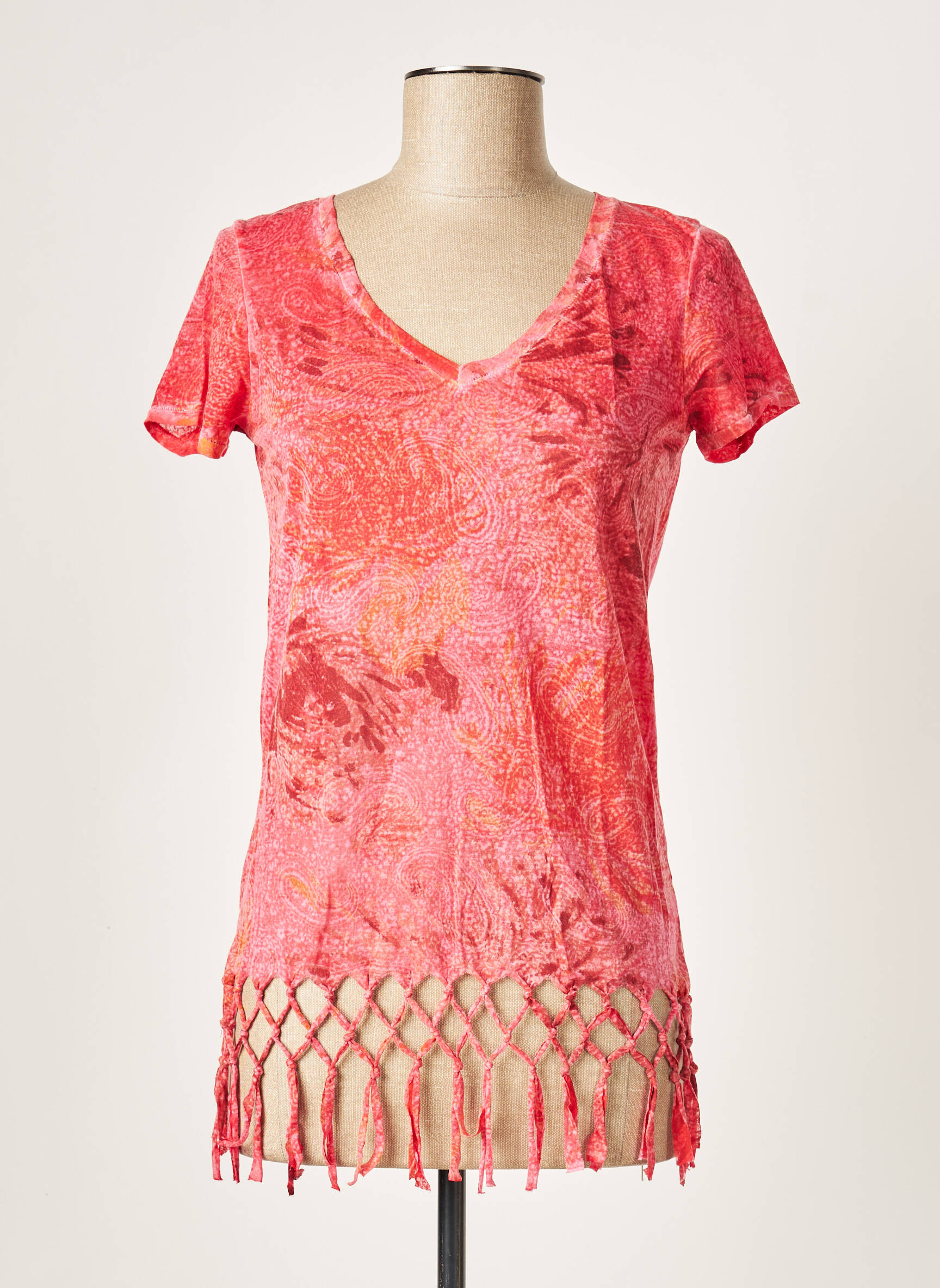 So Soon Tuniquemanchecourte Femme couleur rouge