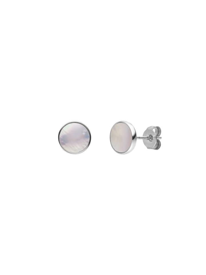 PURELEI Ohrstecker White Gloss in Silber günstig kaufen onesize