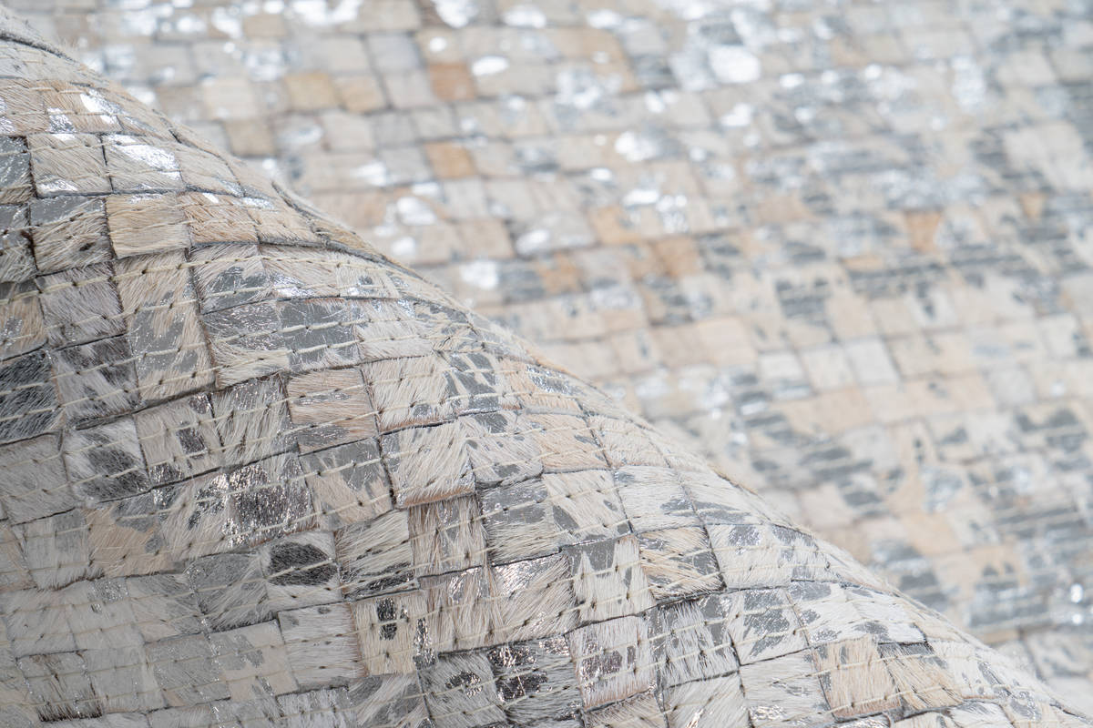 Arte Espina Teppich Weiß / Silber 200cm x 290cm