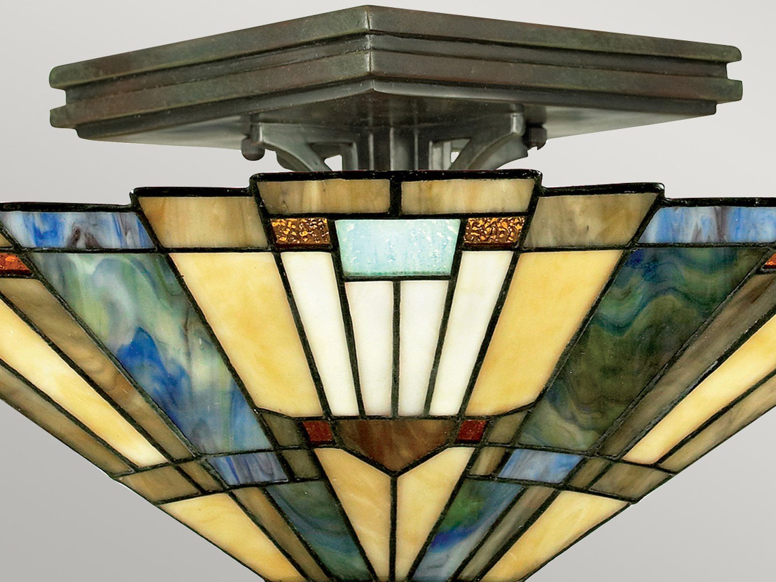 meineWunschleuchte LED Deckenleuchte, LED wechselbar, warmweiß, ausgefallene Tiffany Lampe Designer-lampe für über-n Esstisch, Ø36cm