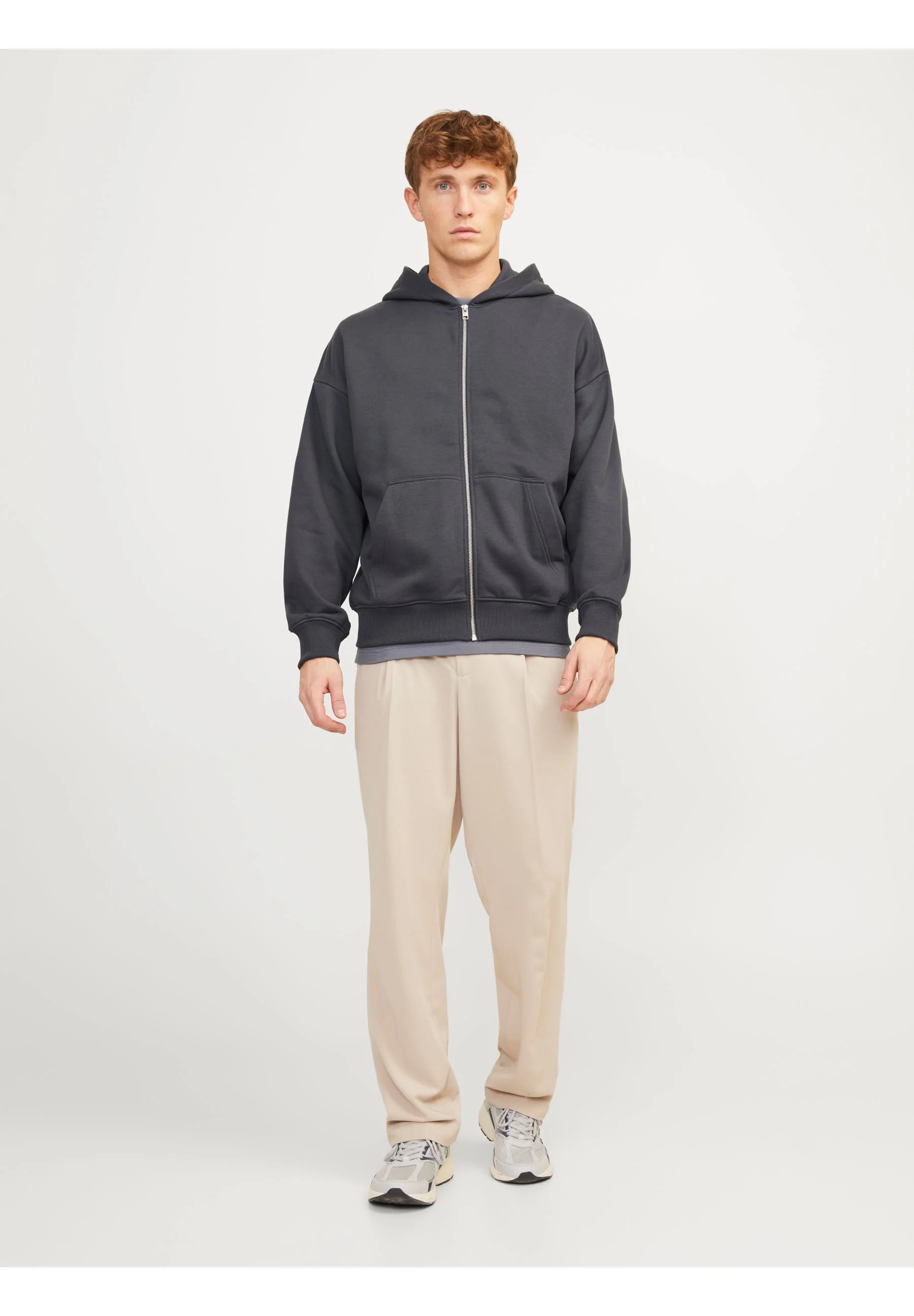 Jack & Jones PREMIUM JPRBLUHARVEY ZIP HOOD UNISEX - Sudadera con cremallera