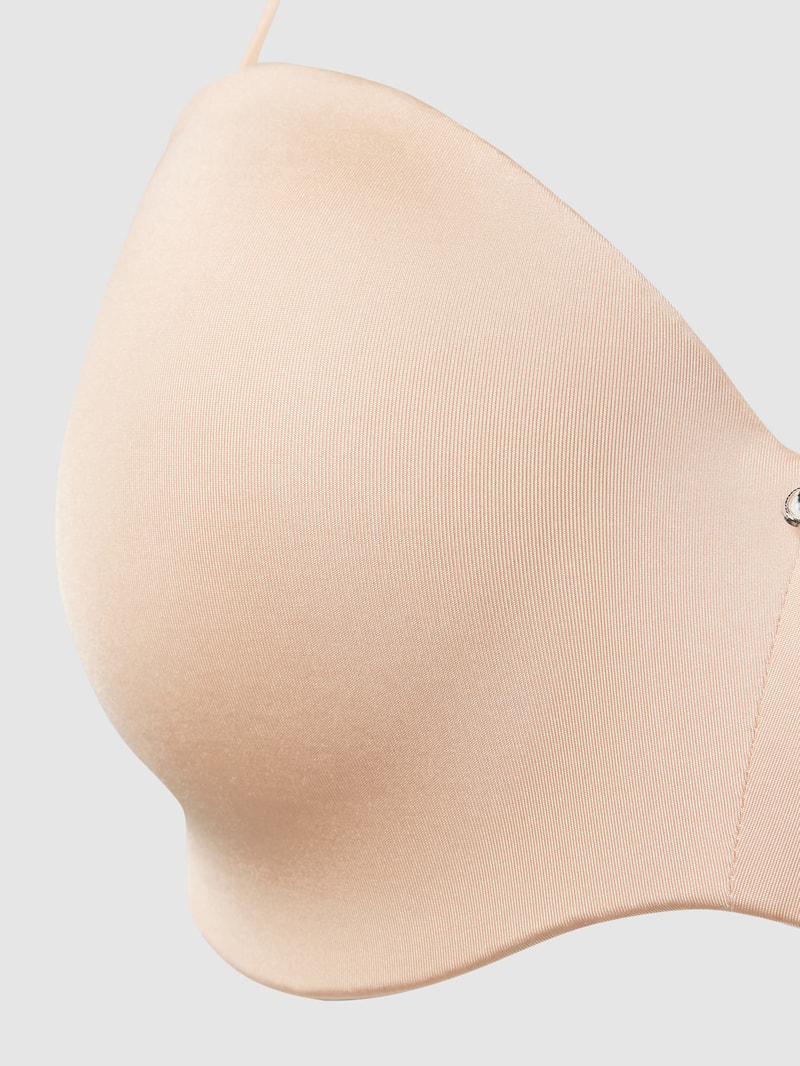 Schalen-BH mit Strassstein Modell 'Perfect Basics' in camel