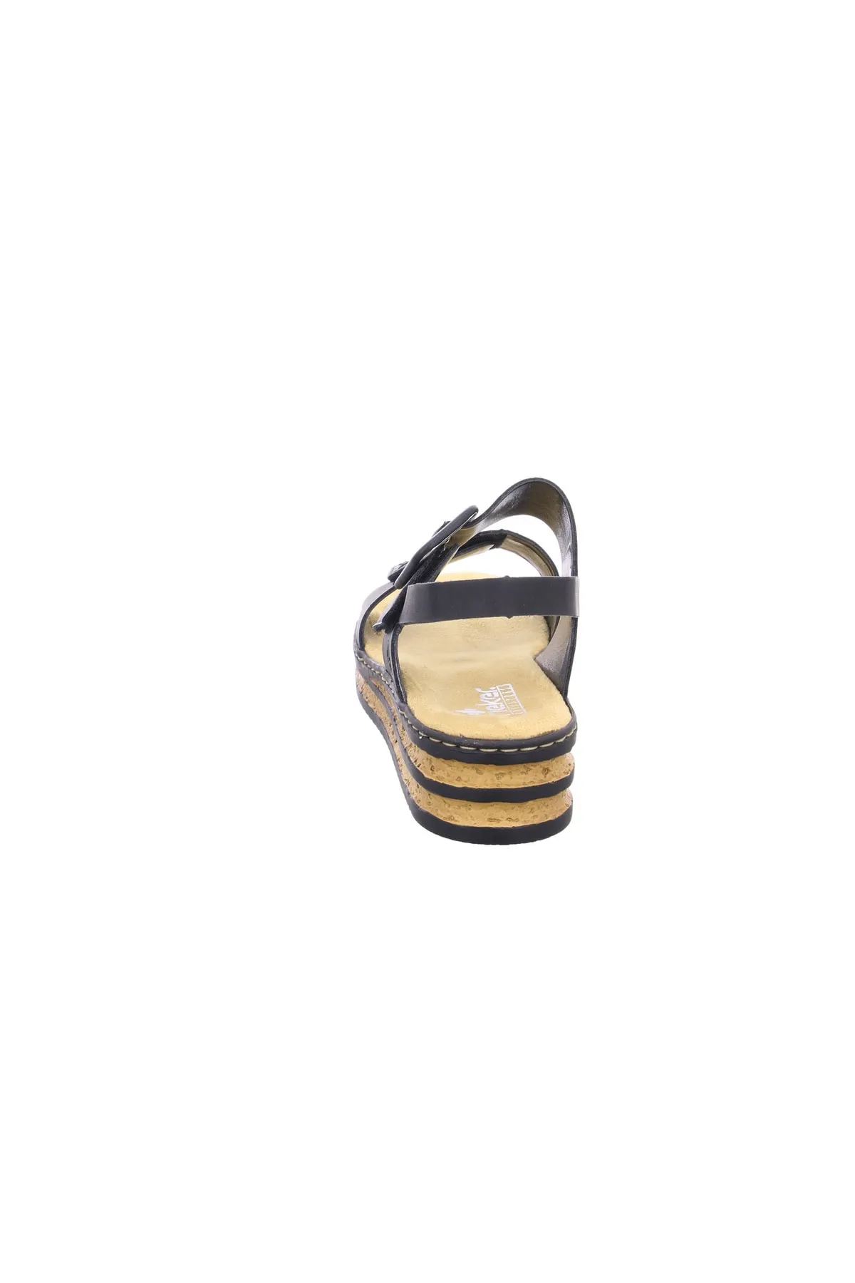 Rieker  Sandalette - Schwarz - Flacher Absatz