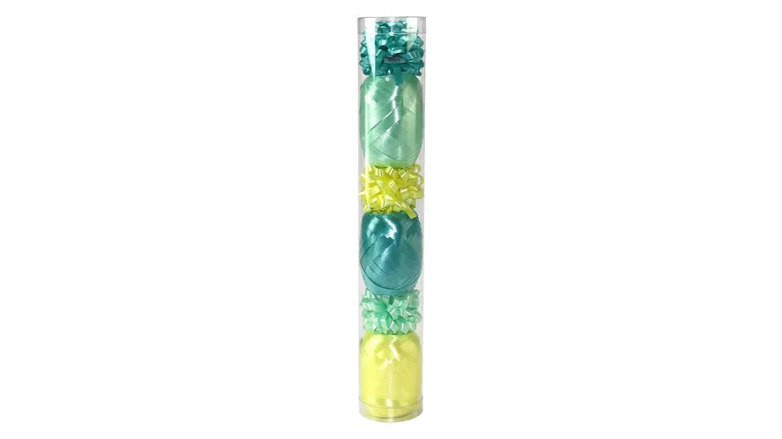 PRÄSENT Geschenk-Deko-Set türkis+grün 60 m