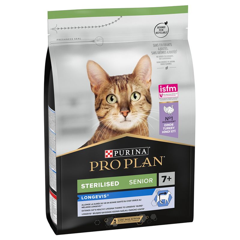 PURINA PRO PLAN Sterilised Senior 7+ Longevis Truthahn | bitiba %