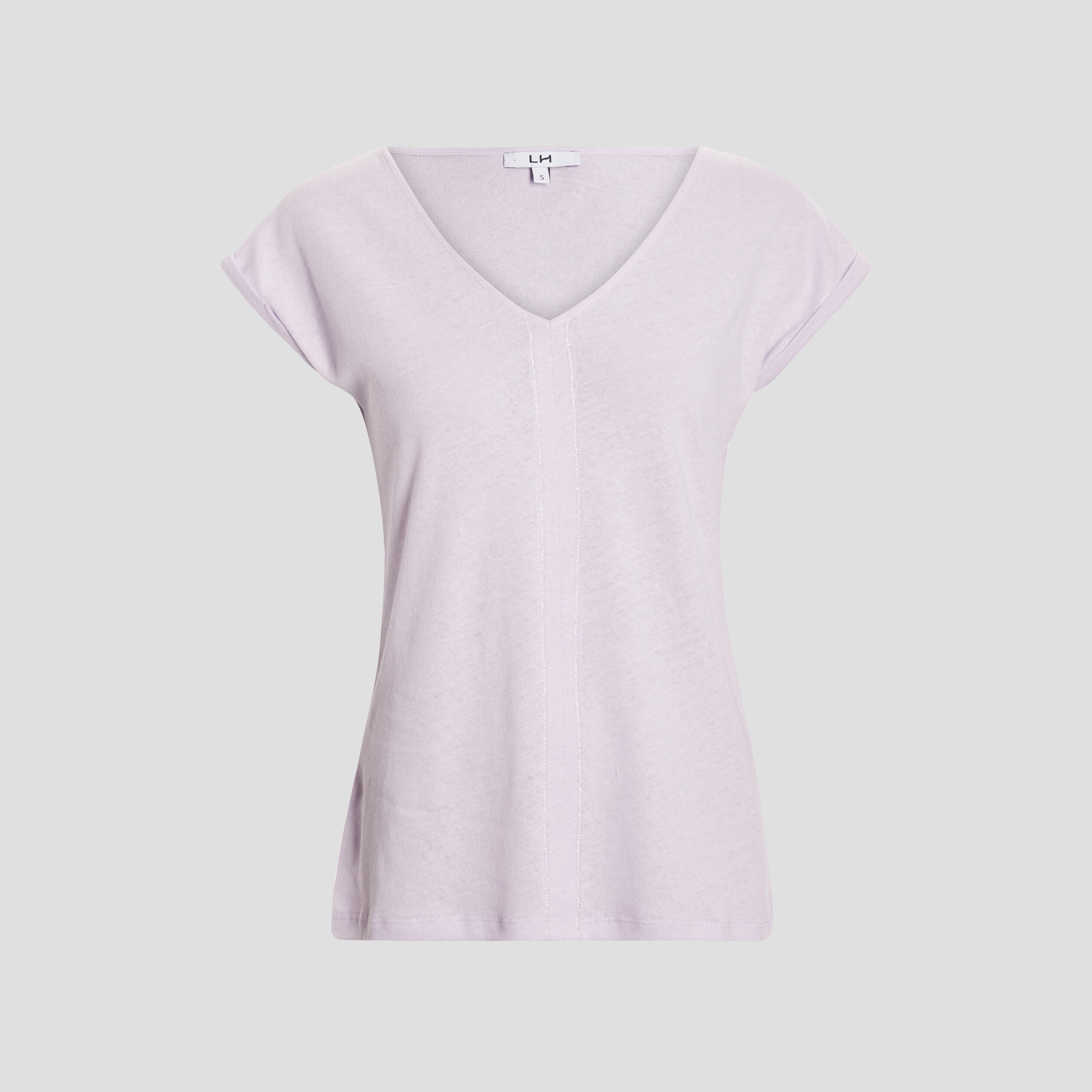 T-shirt en lin manches courtes parme femme | La Halle