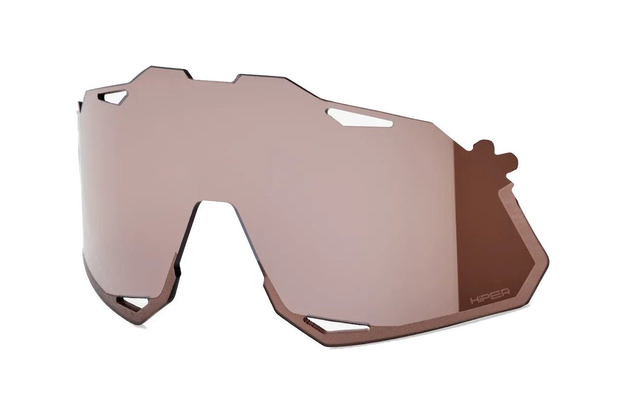 100 Percent Hypercraft XS PC Crimson Silver / HiPER Mir Replacement Lens