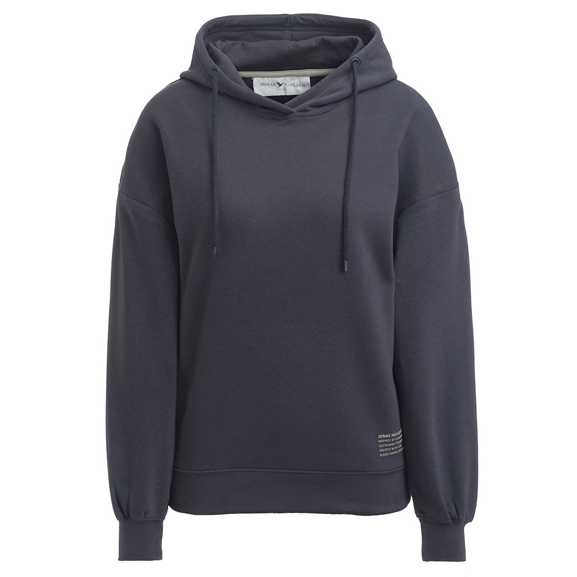 Damen Hoodie mit gummierten Schriftzug