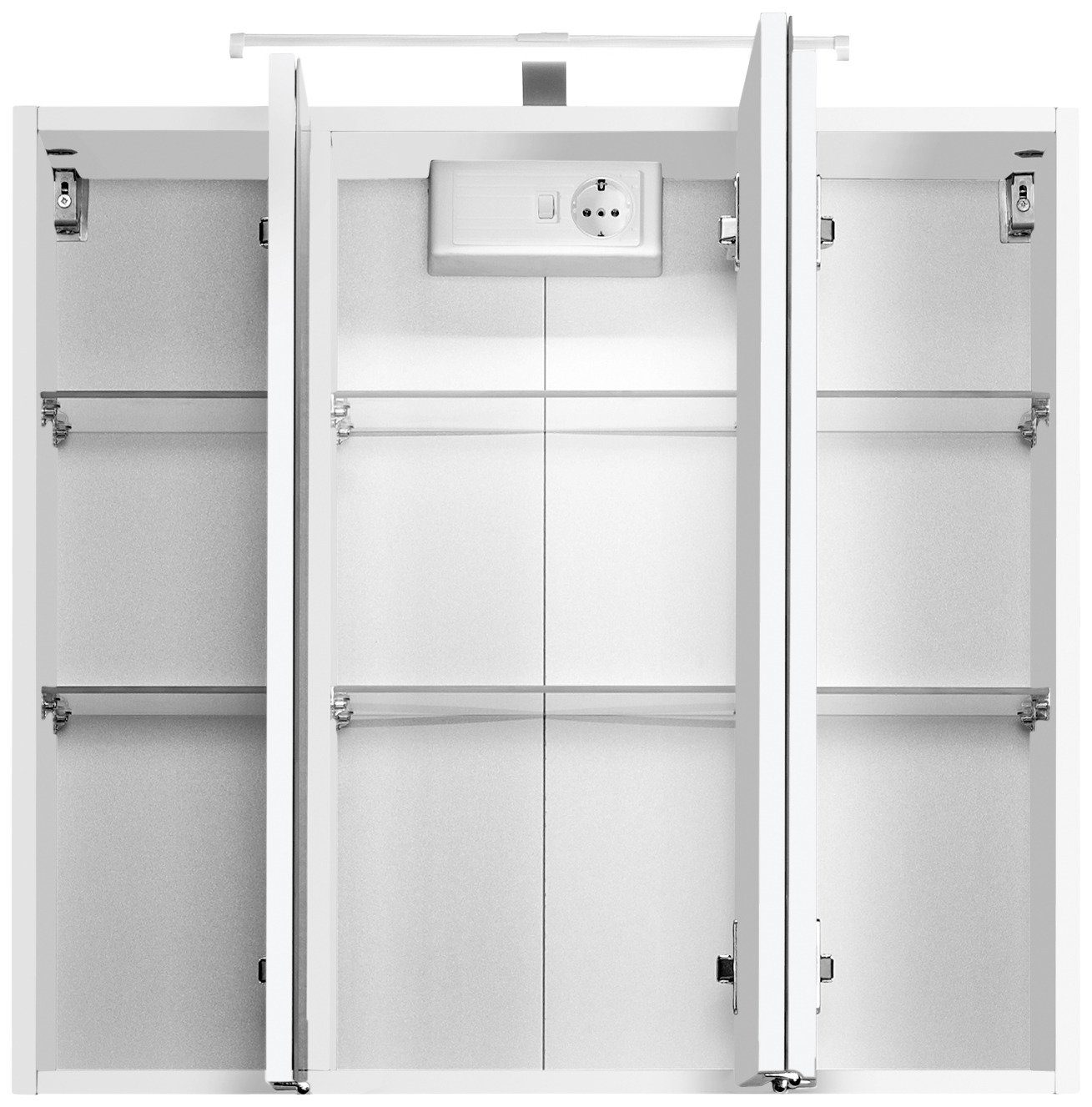 HELD MÖBEL Spiegelschrank Texas Breite 70 cm, mit LED-Aufbauleuchte