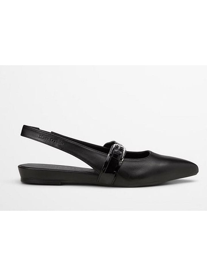 Marc O´Polo Leder-Slingballerinas in Schwarz günstig kaufen