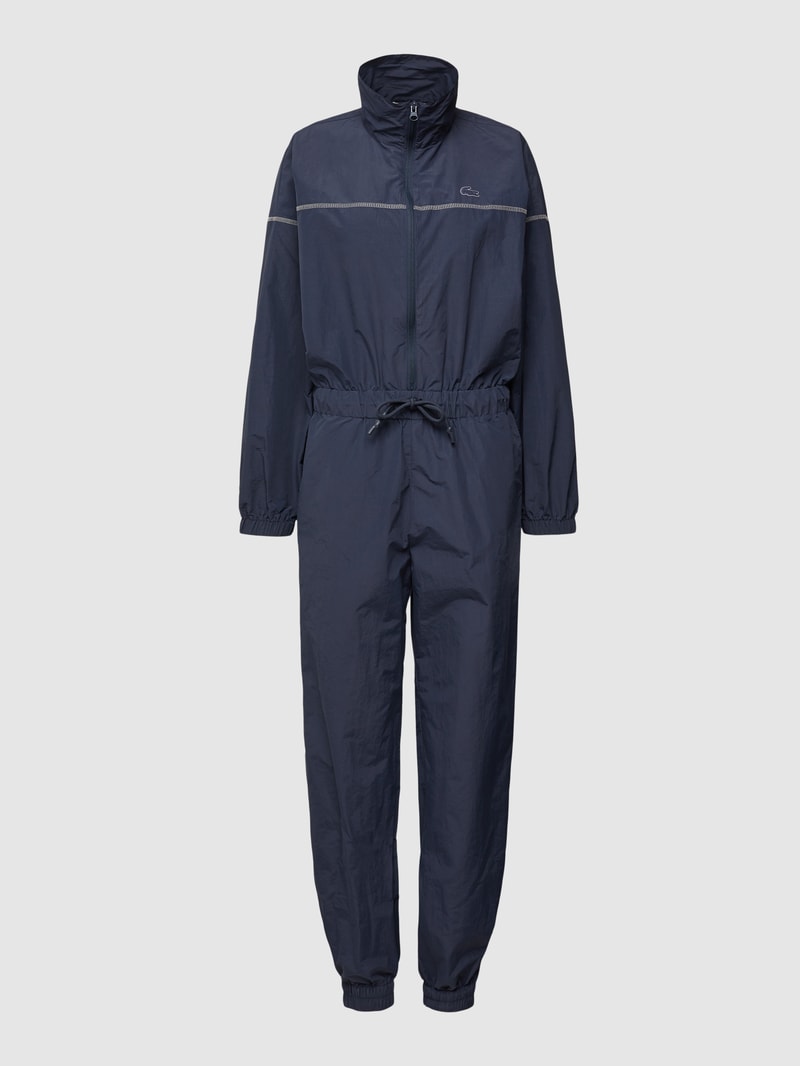 Jumpsuit mit Stehkragen in marineblau