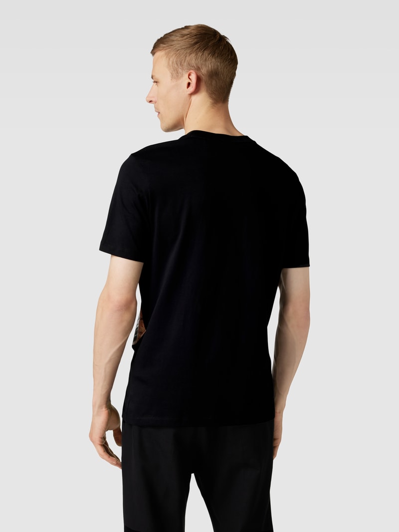 T-Shirt mit Motiv-Print Modell 'Digre' in schwarz