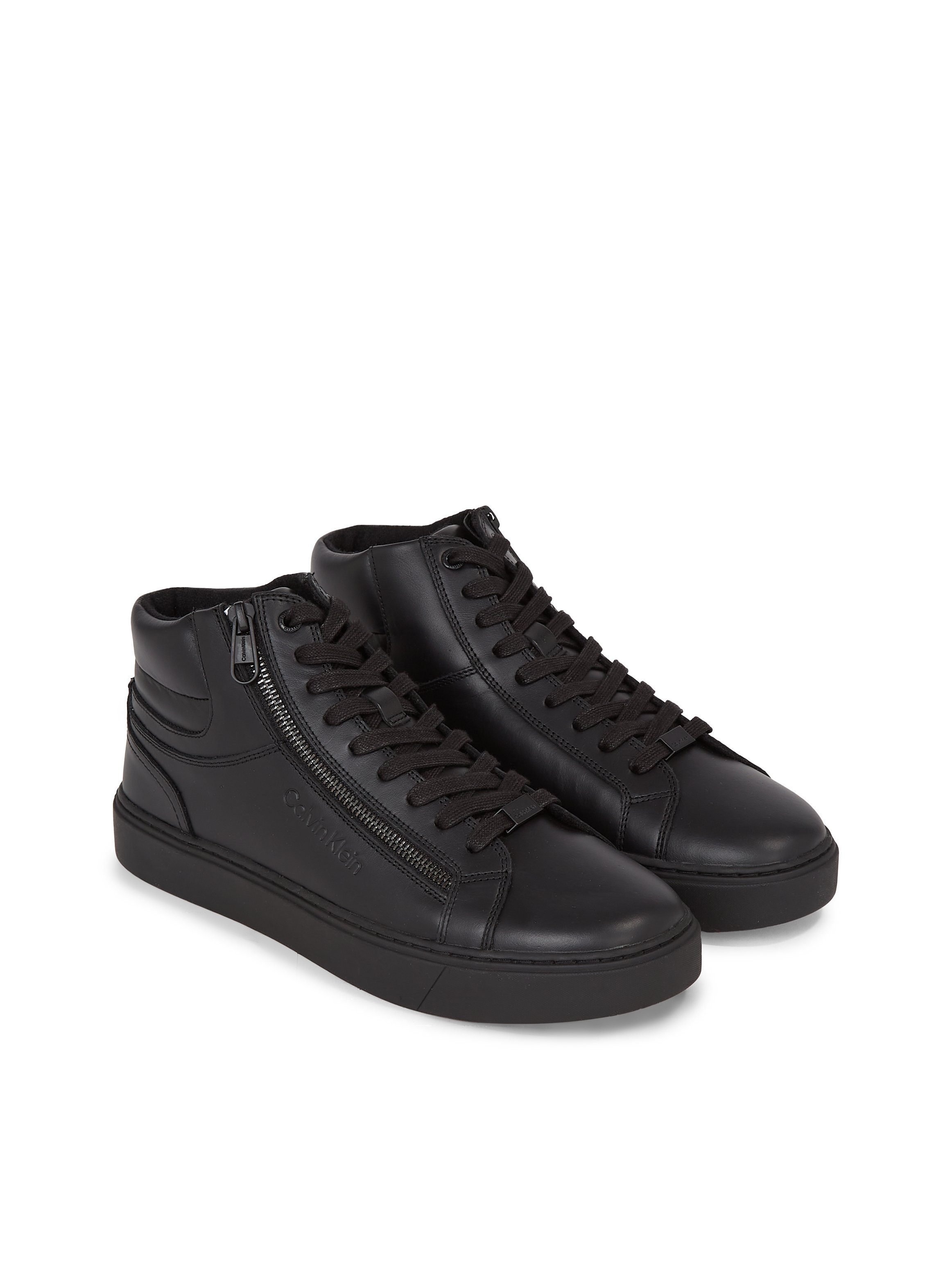 Calvin Klein HIGH TOP LACE UP W/ZIP RUBB Schnürboots mit Zierreißverschluss