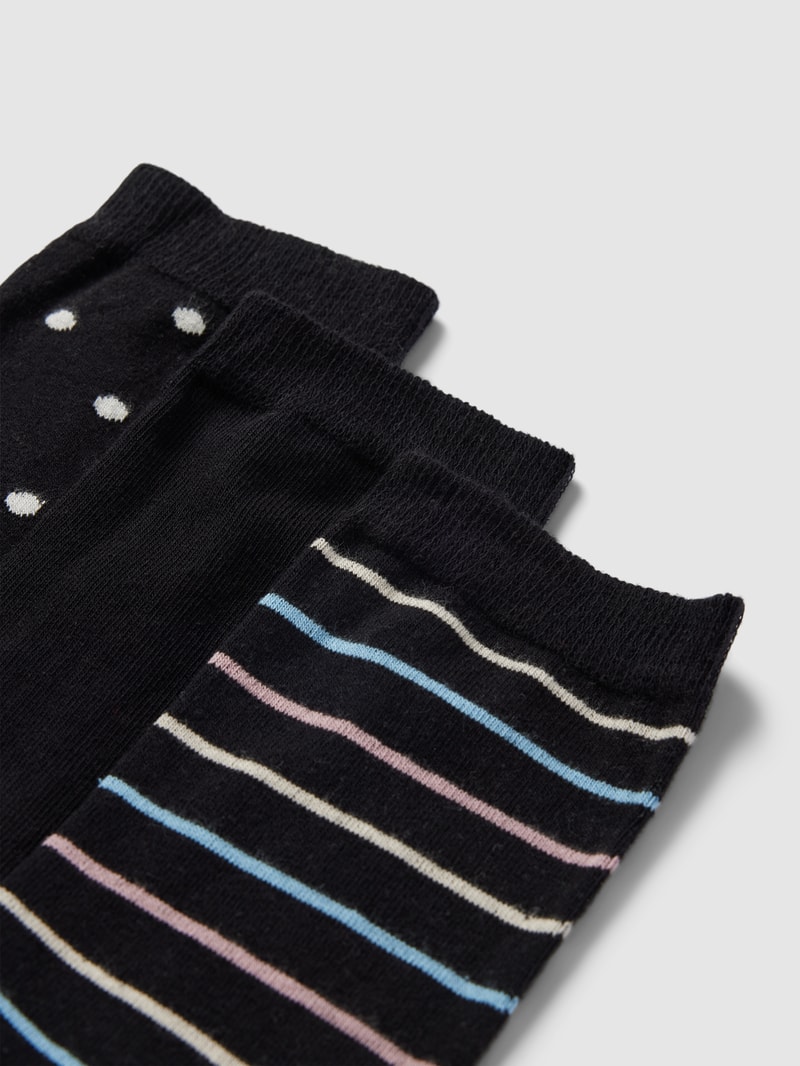 Socken mit Allover-Muster in schwarz