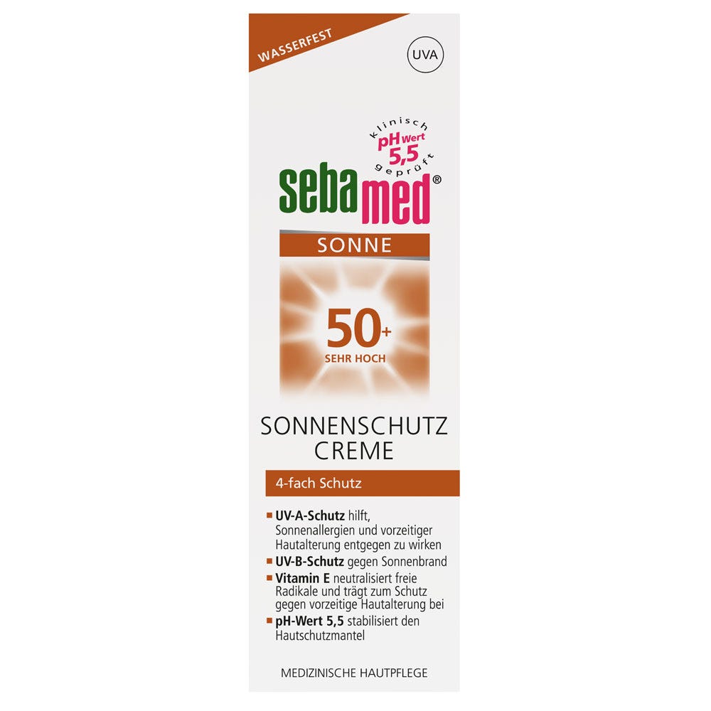 sebamed  Sonnenschutz Creme LSF 50+, 75 ml