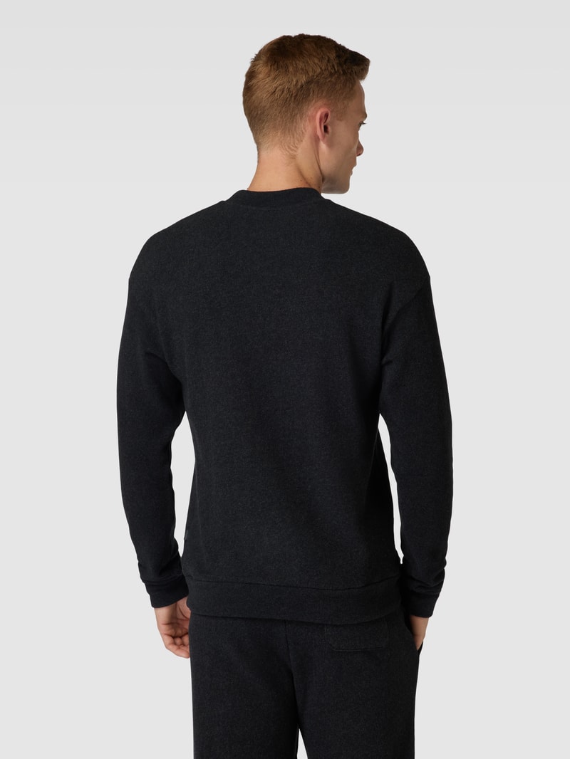 Sweatshirt mit Turtleneck Modell 'Remix Lounge Time off' in anthrazit meliert