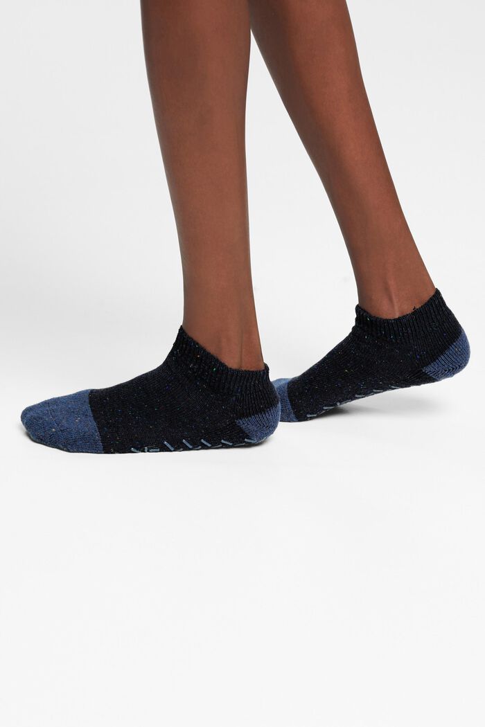 Rutschfeste Kurzsocken, Wollmix