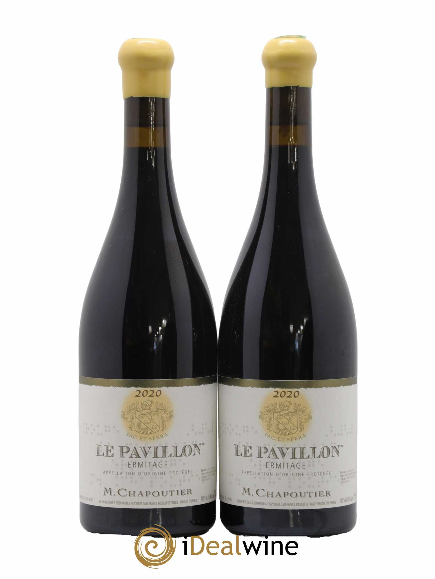 Hermitage Ermitage Le Pavillon Chapoutier  2020 - Lot de 2 Bouteilles