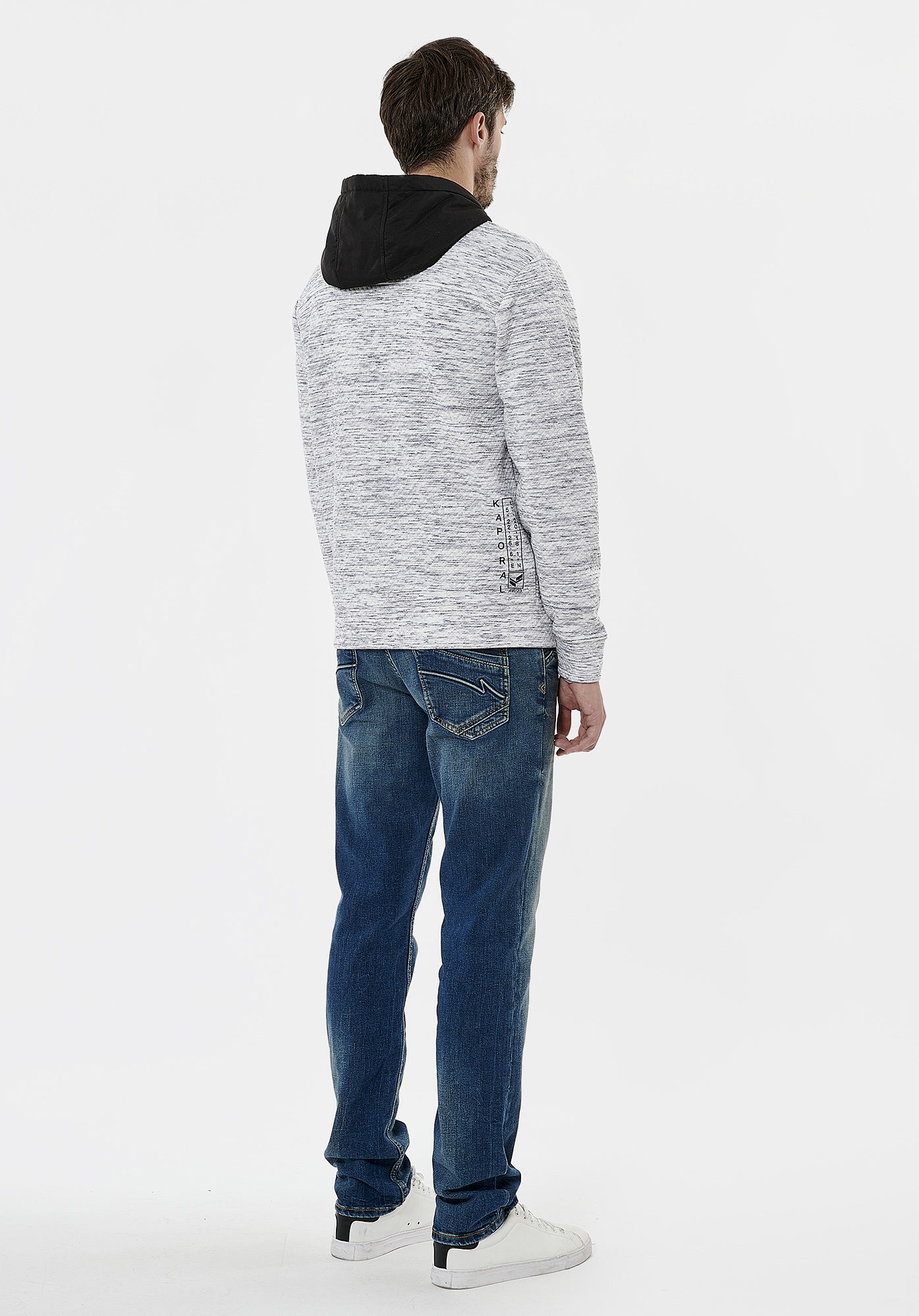 THEO   Sweat zippé gris homme