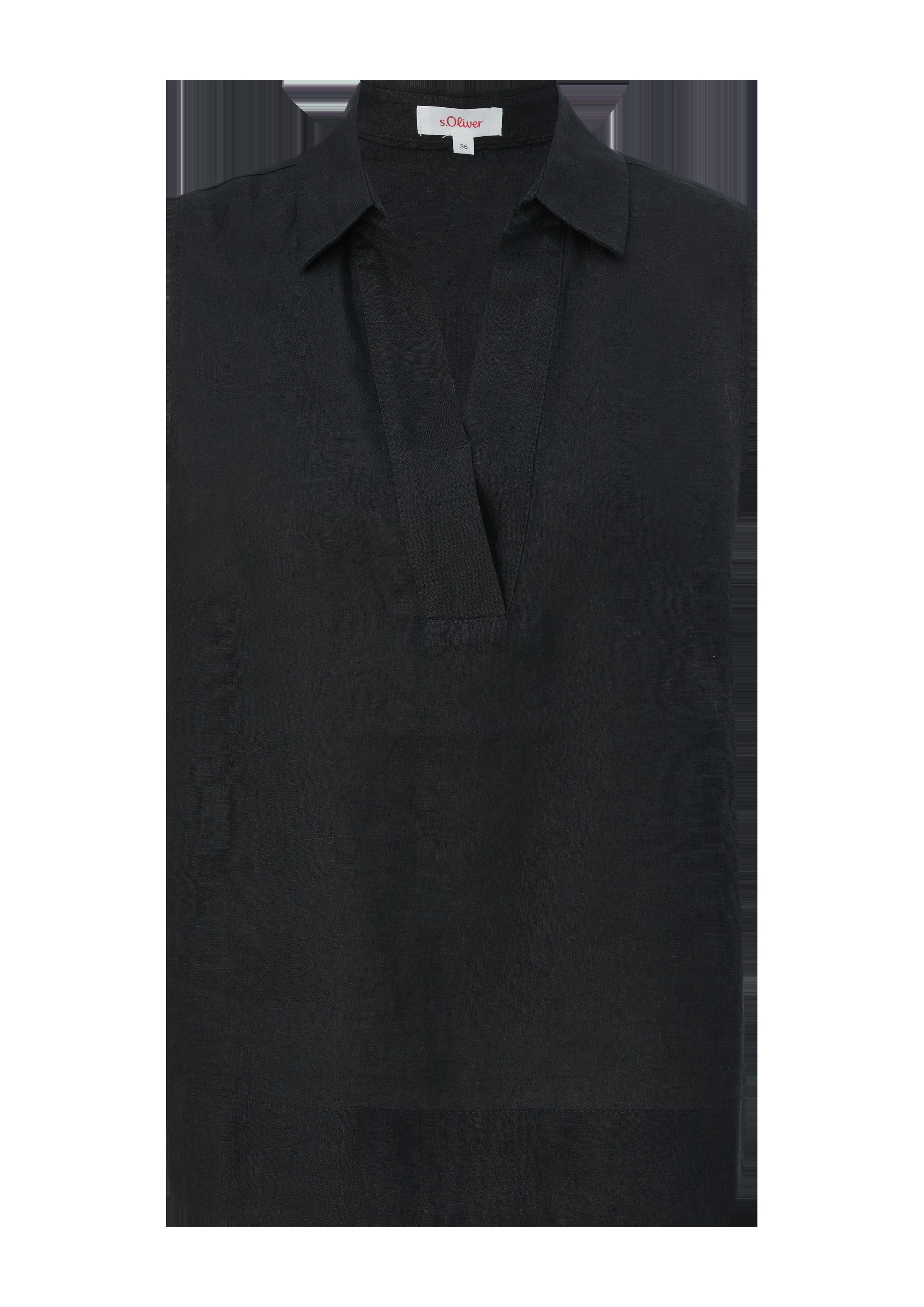 Ärmellose Leinenbluse  2131840-9999