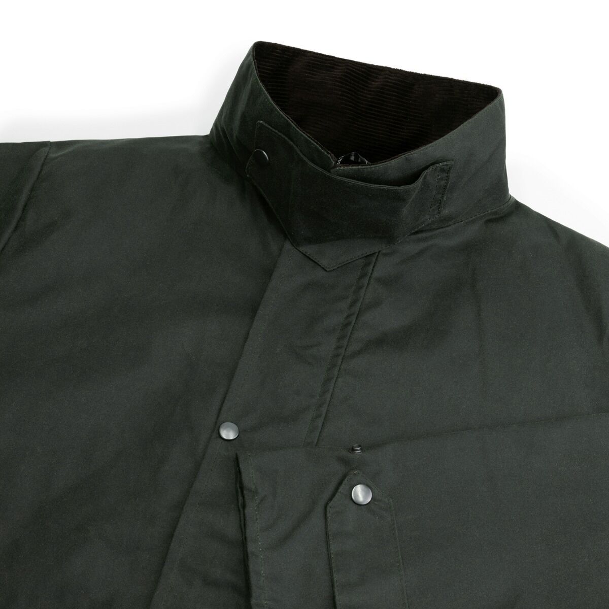 MGO Alec Olive Herren lange Wachsjacke