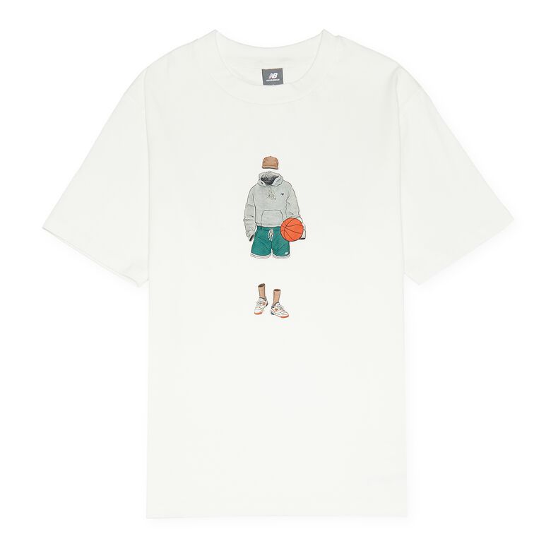 New Balance Athletics Relaxed Basketball T-Shirt sea salt